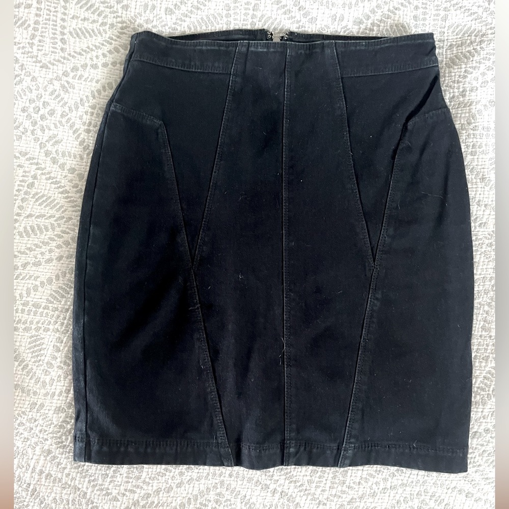 Silence & Noise denim pencil skirt